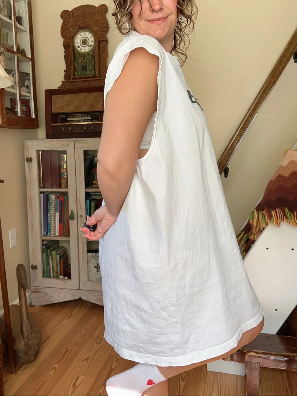 Vintage 90s BOSS by IG Design 3D Logo White Oversized Tee Tank Top Size XXL